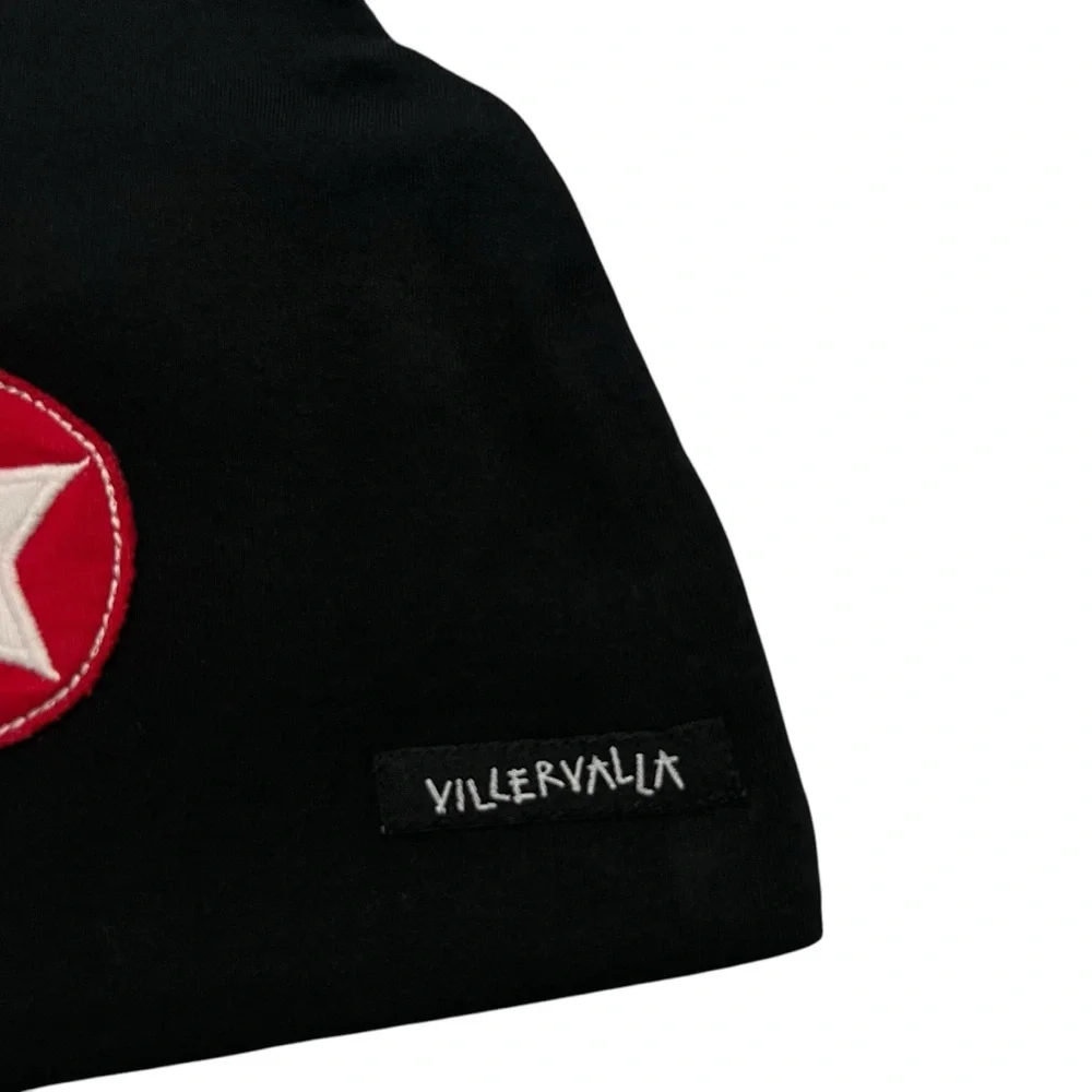 Villervalla Sz 54/56 (8-12Y) Black Star Appliqué Hat